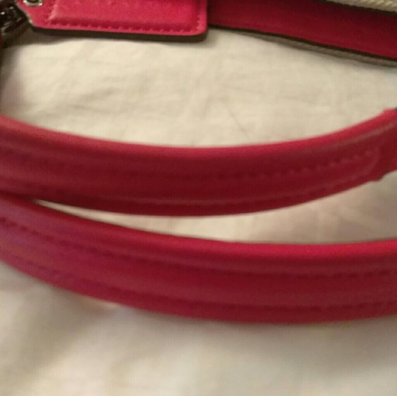 Coach tote pink and tan - Picture 2 of 8